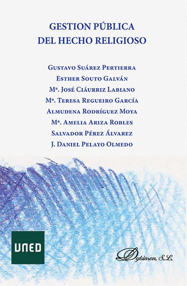 Portada de VV.AA. (2015): Gestin pblica del hecho religioso, Madrid, UNED-Editorial Dykinson